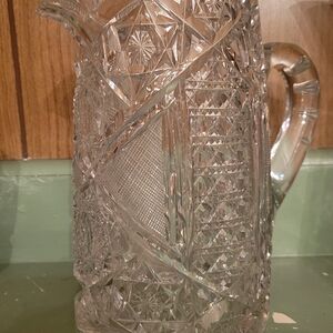 Elegant Crystal Pitcher